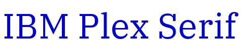 IBM Plex Serif 字体